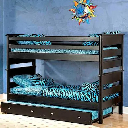 Twin/Twin Bunk Bed w/ Trundle